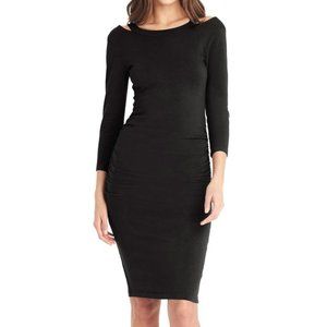 Michael Stars Black Strap Back Bodycon Dress